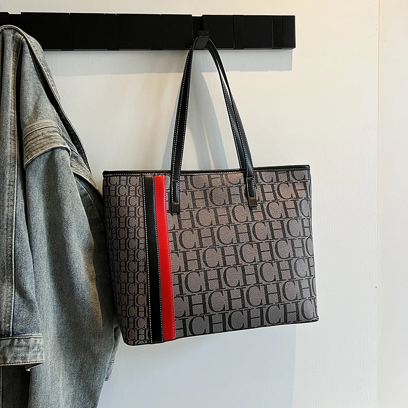 

Новинка 2023 года, минималистичная роскошная сумка-тоут, просторная сумка из холста и кожи, конструкция легких занятий в течение работы, передача данных, тихая изысканность