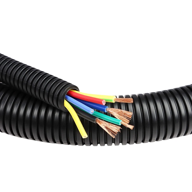 1M 5M 10M 20M 50M 100M PP Corrugated Tube Car Wire Harness Insulation Sleeve Flexible Protective Pipe for Auto Electrical Wiring