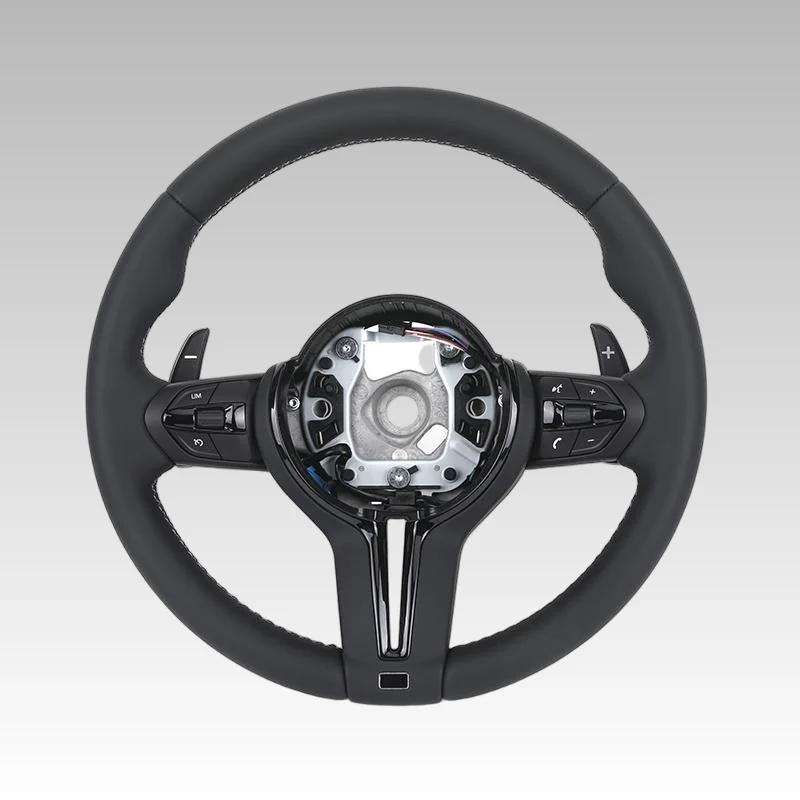 

With Piano Black Insert Trim M Sport Steering Wheel for BMW F01 F07 F10 F20 F30 M3 F80 M4 F82 M2 F87 M5 F90 X3 F25 X5 F15 X6 F16