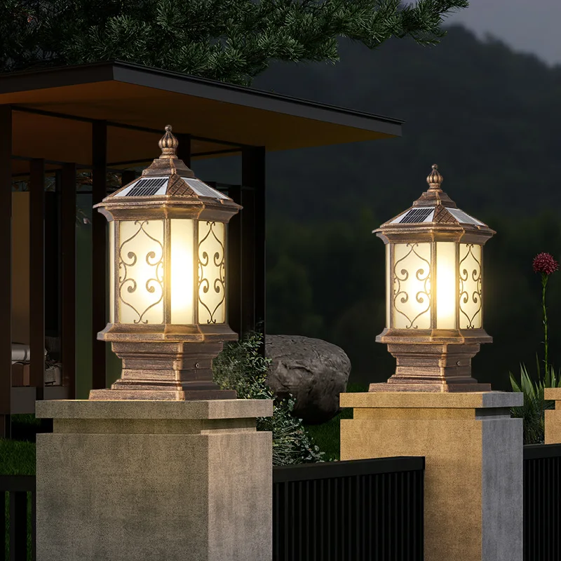 

Solar stigma light LED outdoor waterproof cross-border outdoor landscape courtyard ambient light villa garden wall light
