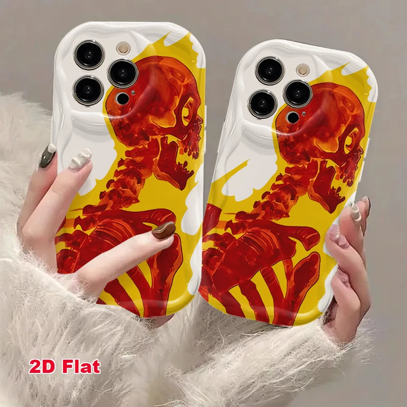 2D Flat Soft Silicone Phone Case For iPhone 17 Pro Max 16 18 Pro 13 11 15 14 Plus 12 17 16E 17Promax Shockproof Transparent Funda Cover