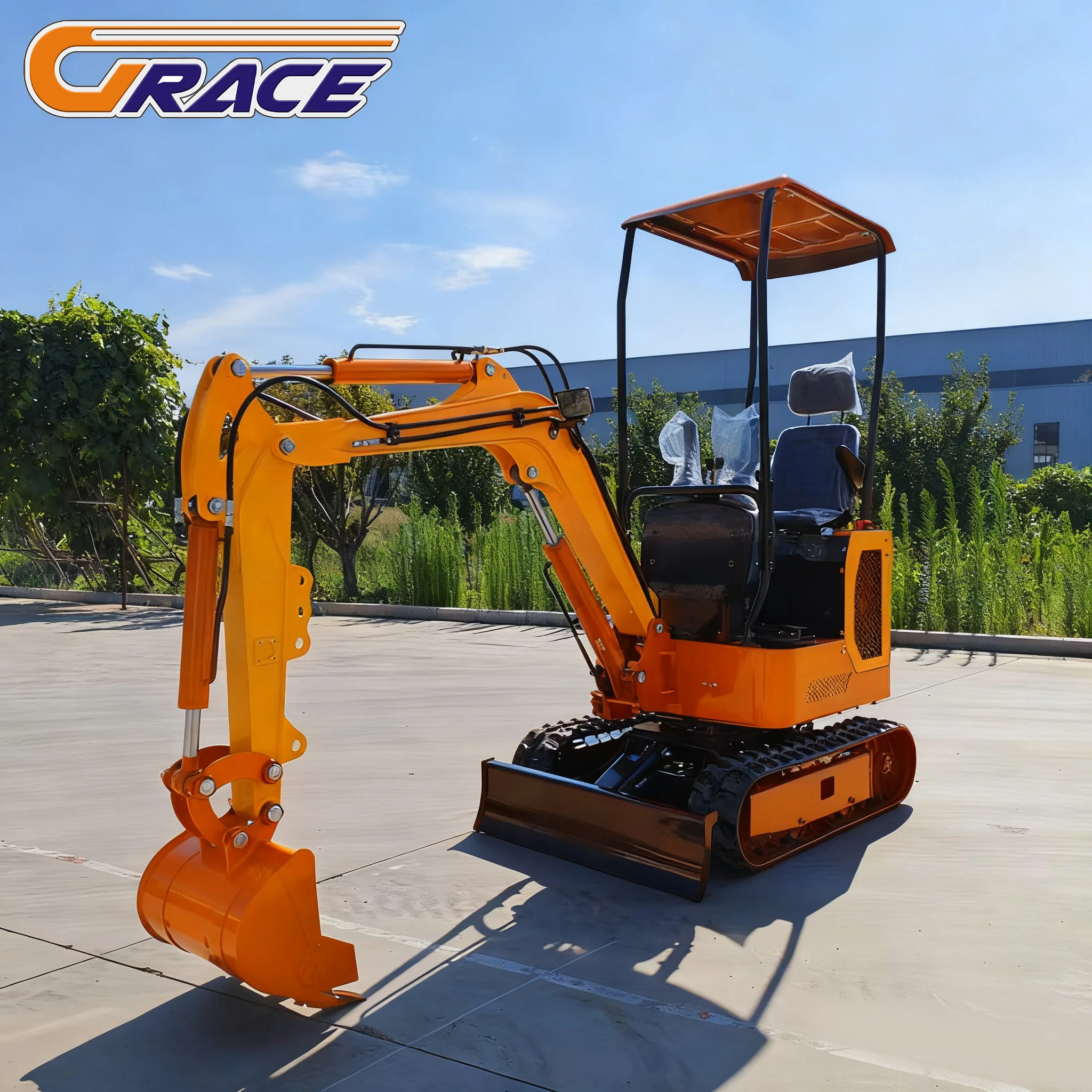 

CE Epa Excavator 1.8 Ton Kubota Engine Crawler Digger Machine Farm Use Mini Bagger Mini Small Excavator for Sale