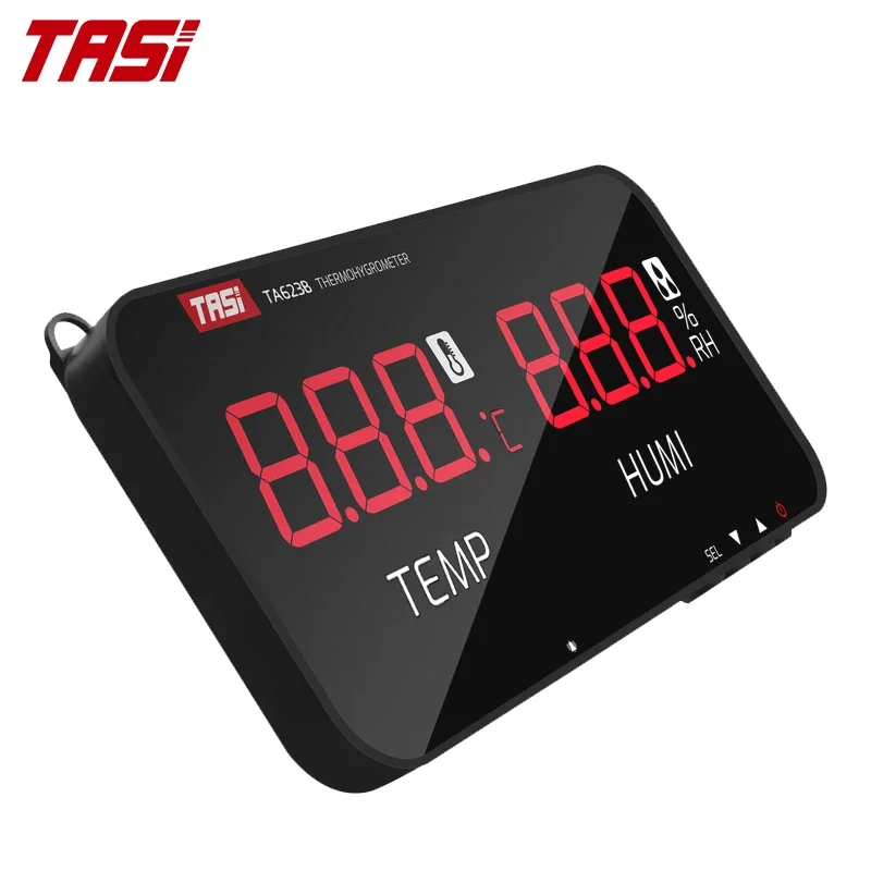 TASI TA623B Digital Hygrometer With Probe Temp Humidity Board Wall Mounted Thermo Hygrometer
