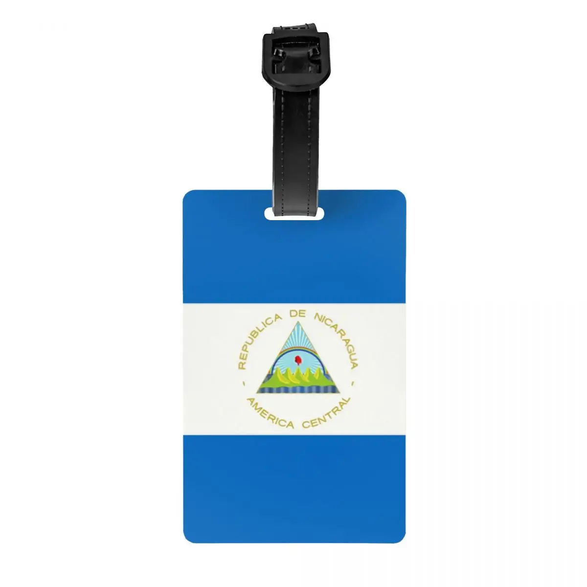Etichetta personalizzata per bagagli con bandiera del Nicaragua per etichetta identificativa per la copertura della Privacy della valigia da viaggio