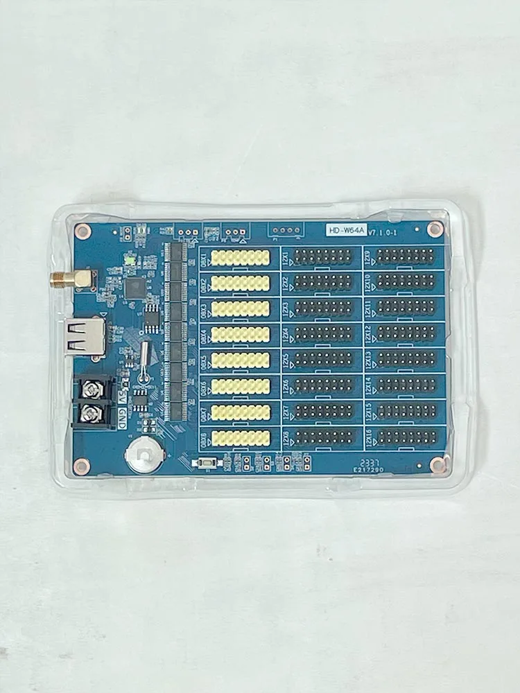HD-W64A Single Color LED Panel Mobile Phone WiFi Control Card LED Display Screen Pixel Display USB Port  HUB08 HUB12 Motherboard