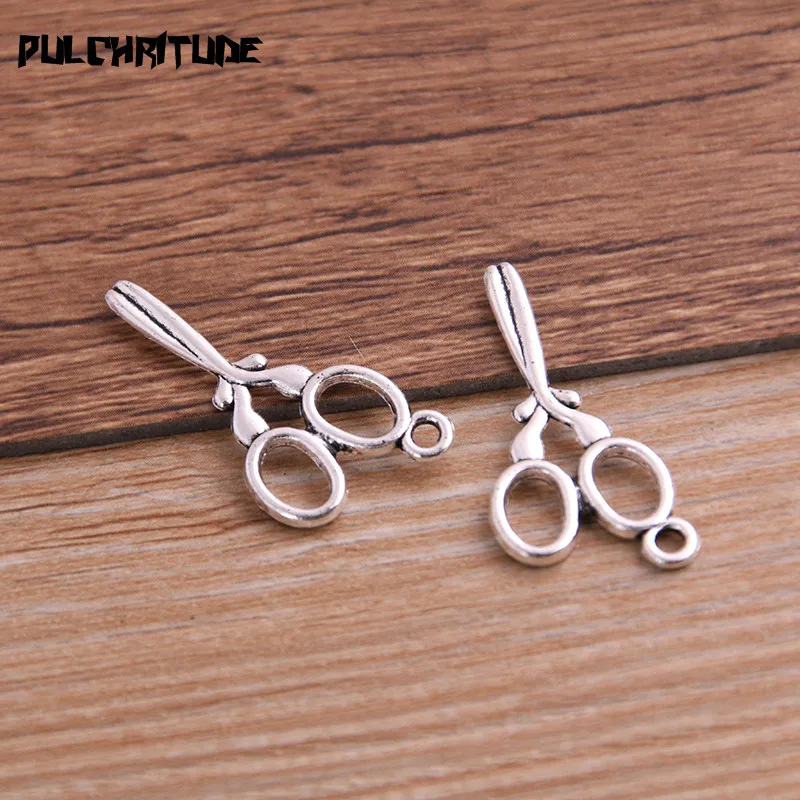 20pcs 14*29mm New Three Color Scissor Charms Pendants For DIY Jewelry Handmade Making Accessorie