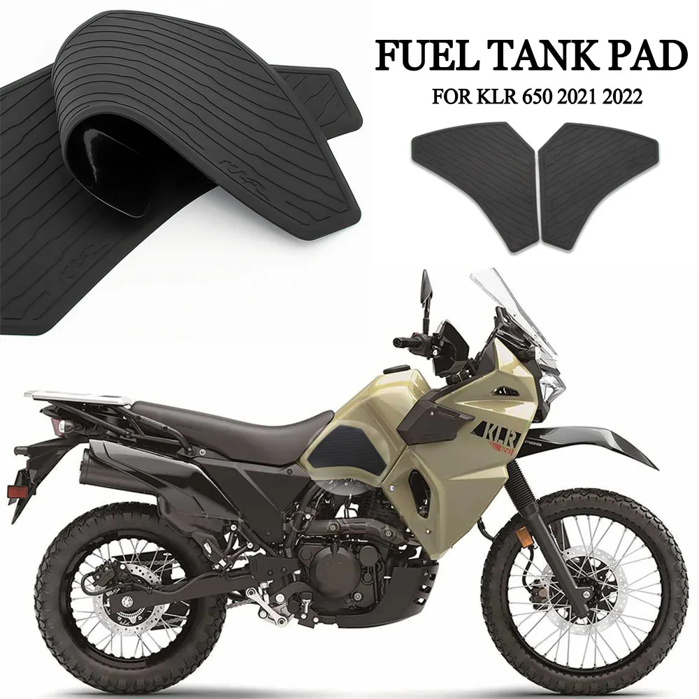 

Fuel Tank Pad For Kawasaki KLR 650 KLR650 2021 2022 Anti-slip Scratch-resistant Rubber Knee Grip Protector Decal Tankpad Sticker