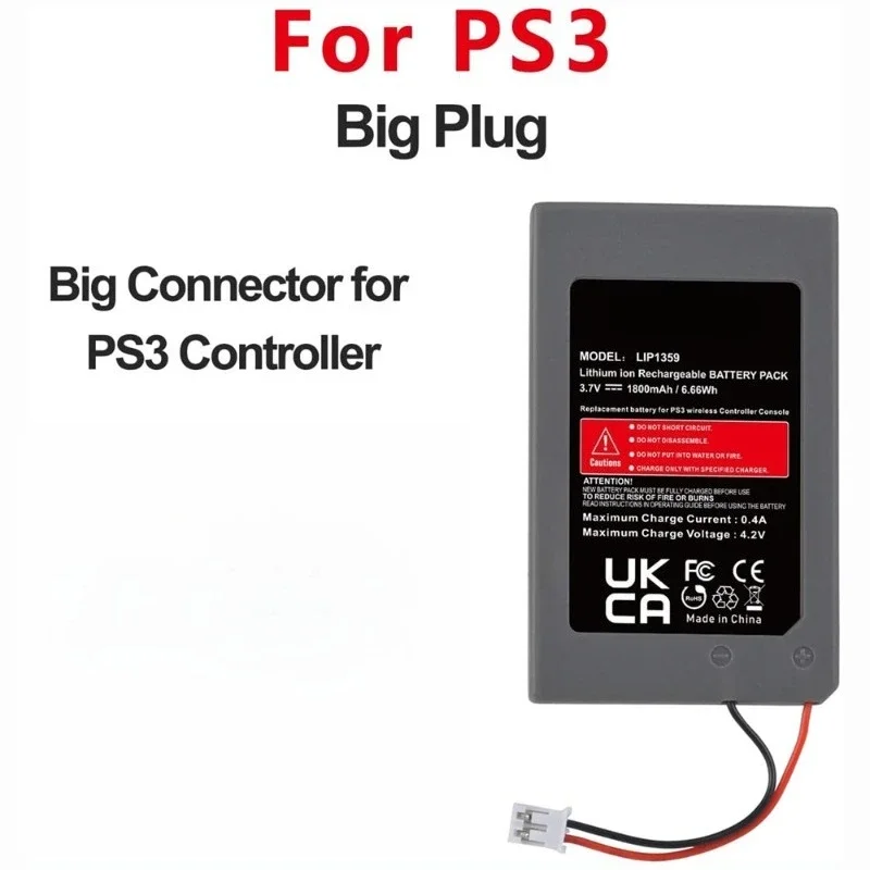 3.7V 1800mAh LIP1359 for Sony PS3 Wireless Controller GamePad Battery for Sony PS3 Sixaxis Dualshock 3 Bluetooth Controller
