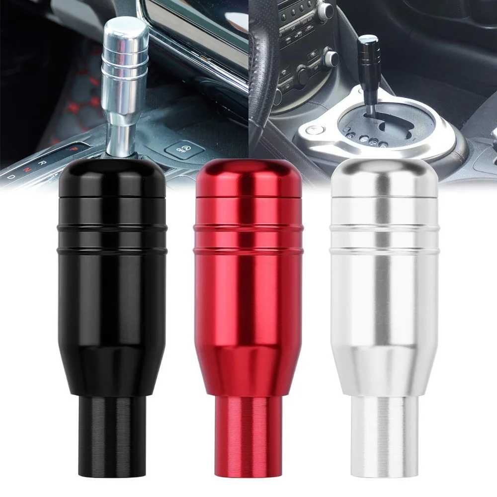 Universal 9.5cm Aluminum Racing Shift Knob - Manual Transmission Gear Shifter with 3 Adapters