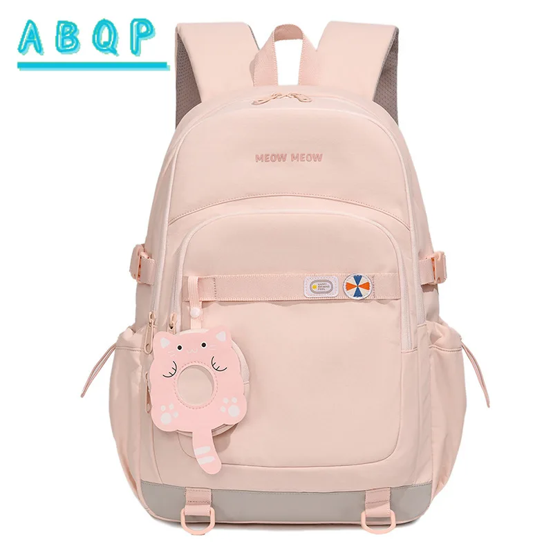 ABQP New Girl Backpack Luxury Brand Fashion Girl Schoolbag Large Capacity High Quality Lightweight Personalized Casual Backpack