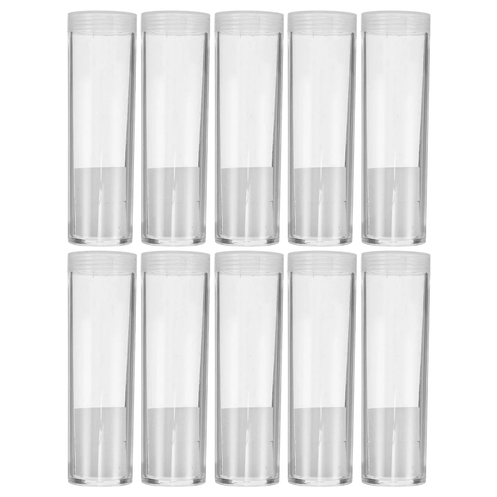 Protectores transparentes para monedas, organizador de cápsulas transparentes, soporte de plástico de 27Mm, estuche de almacenamiento para coleccionista, 2 uds.