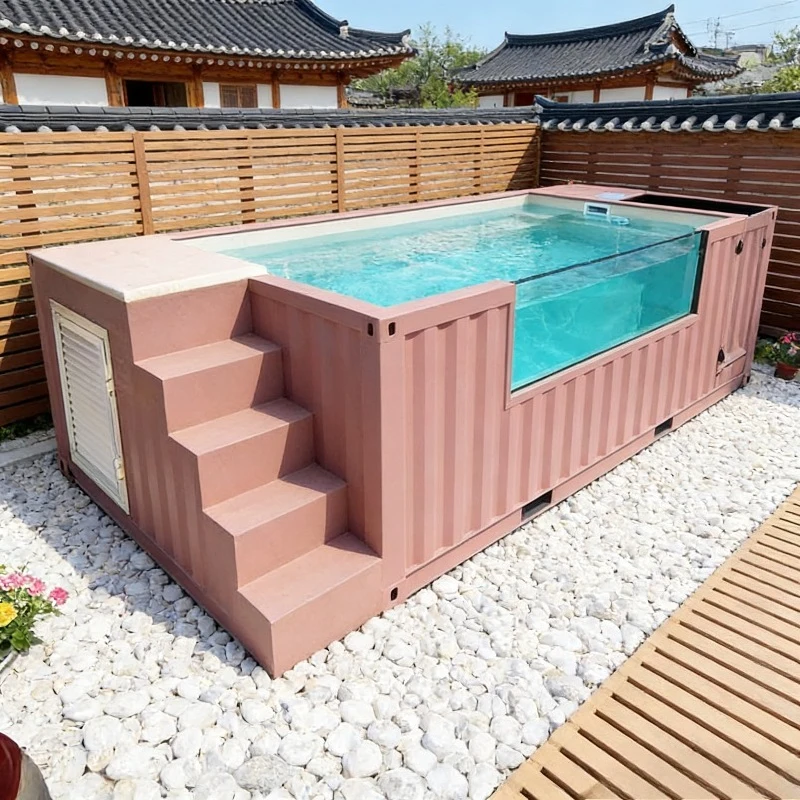 Standard Modular Container Pool Simple Assembly Process Customized Configuration Easy Installation and Use  Outdoor Recreation