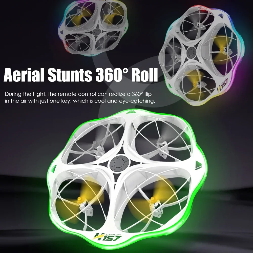 طائرة بدون طيار H158 Mini UFO مع جهاز تحكم عن بعد وساعة تحكم مزدوج |   لعبة أطفال كوادكوبتر ذات 4 محاور لتجنب العوائق