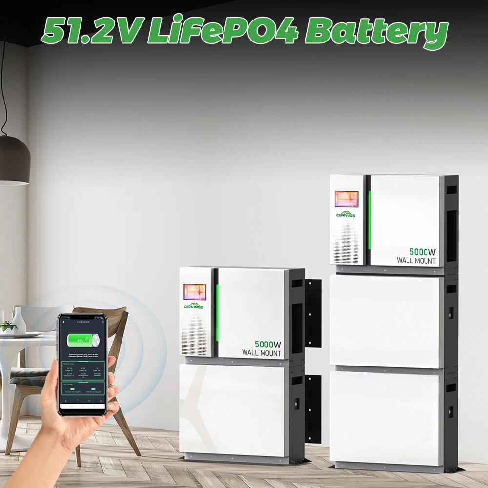 Stackable Solar 1000ah 600ah 500ah 400ah 300ah 200ah 100ah 5kwh 10kwh 15kw Stacked Lithium Battery 48V Lifepo4 Battery