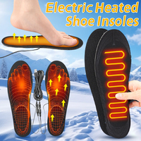 USB Heated Shoe Insoles Electric Heated Shoes Pad Cuttable Foot Warming Pad Washable Electric Heated Insoles for Men Women