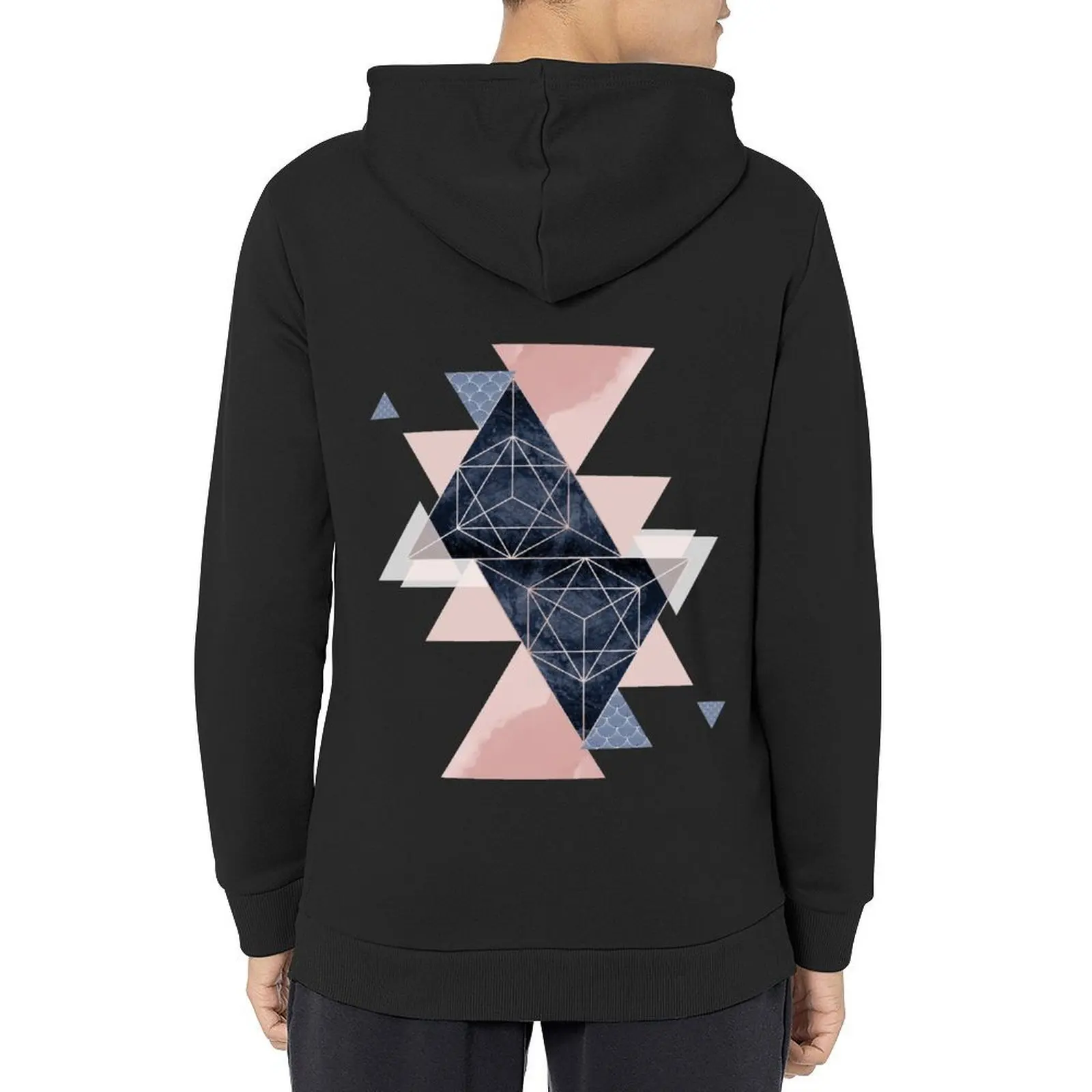 

Geometric Symmetry No3 Hoodie men wear autumn new products men's sweat-shirt set autumn tracksuit