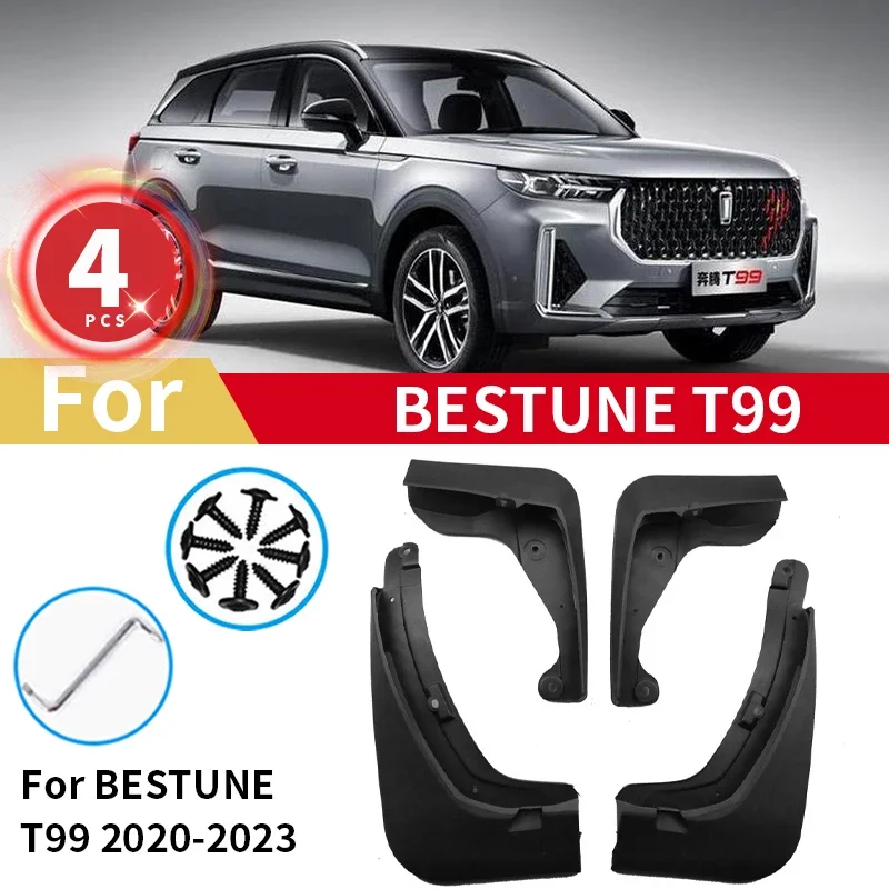 For FAW BESTUNE T99 2020 2021 2022 2023 Mudguards Mud Flaps Splash Guards Front Rear Fenders MudFlaps Car Accessories