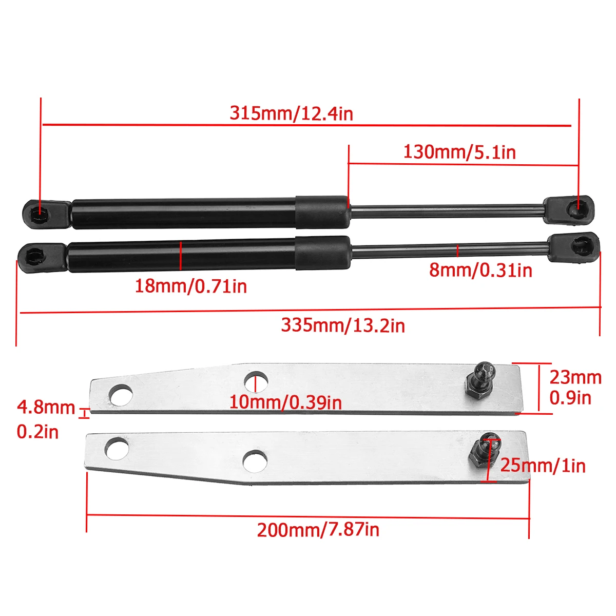 2Pcs Car Gas Spring Support Rod Gas Struts For Landcruiser 70 series Hj75 Hzj75 Hzj79 Hdj79