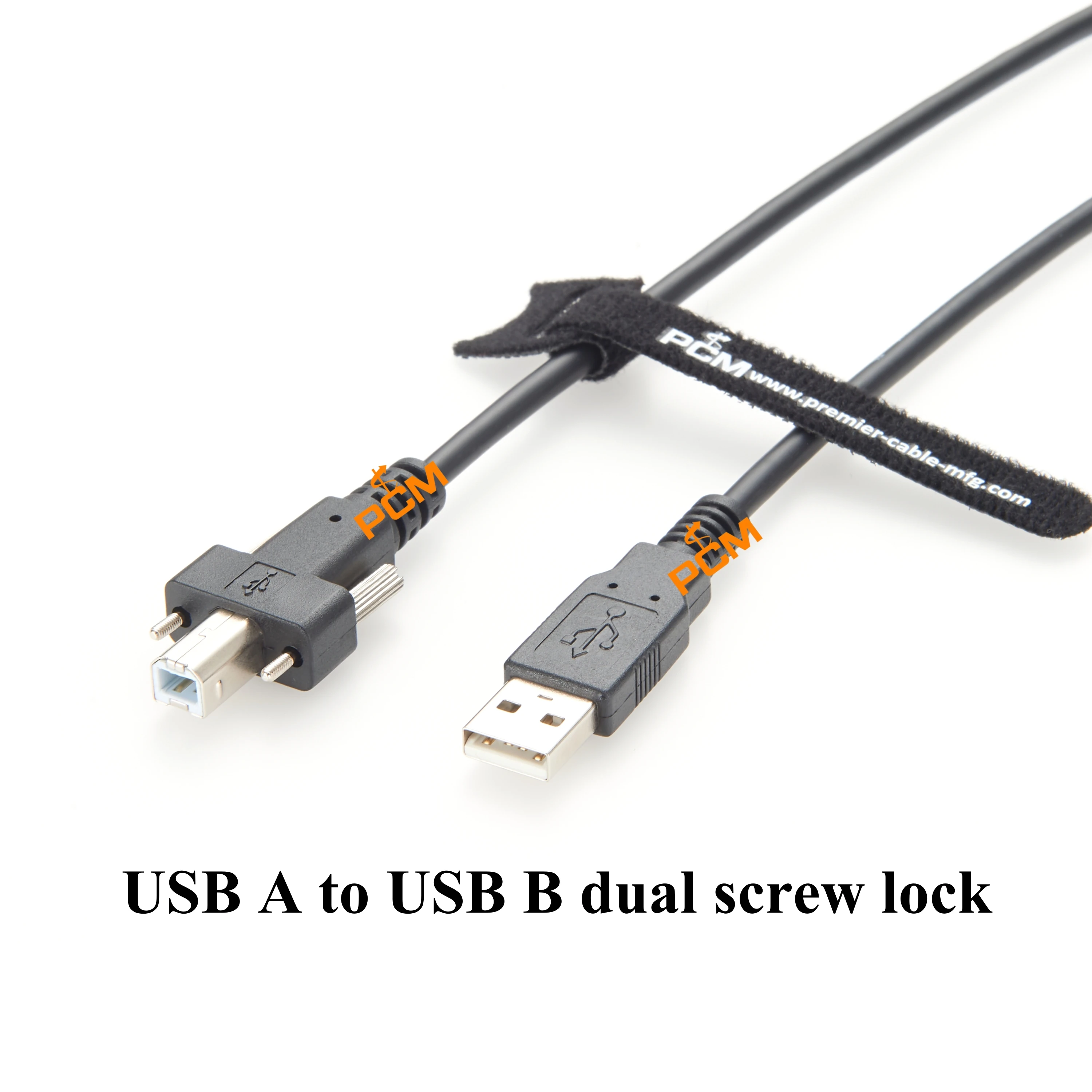 Screwable USB B to USB A Communication Data Cable for Machine Vision Industrial Camera CMOS CCD Car Sony Allied Vision IDS