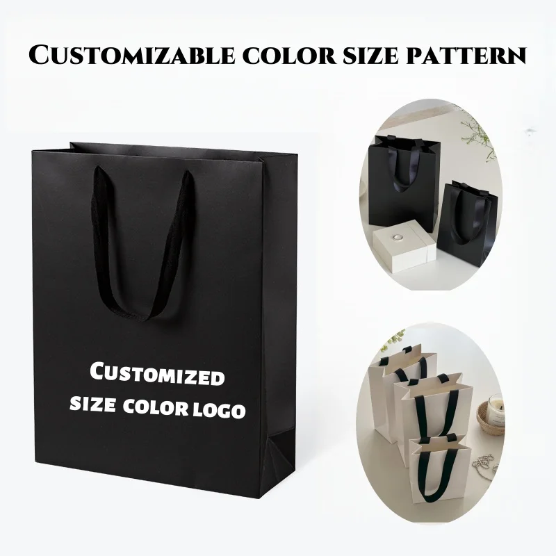 

10/25 шт. натуральные цветные пакеты из крафт-бумаги для свадьбы, дня рождения, вечеринки, ювелирных изделий, твердые бумажные пакеты для покупок, деловая подарочная сумка, настраиваемая