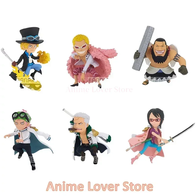 Bandai Banpresto originale un pezzo WCF WT100 VO.4 Coby Smoker Tashigi Sabo Doflamingo Urouge Anime figure giocattoli per bambini regalo