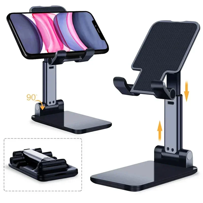 Mobile Phone Holder Stand Desktop Lazy Bedside Bracket Support Stand Foldable Hoisting Multi-Function Telescopic Holder