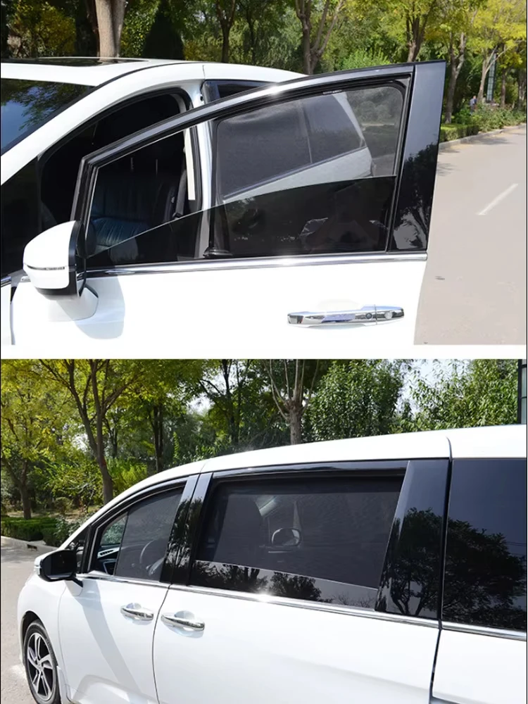 

For Jeep Renegade 2015 Accessories 2016-2024 Car Mesh Sunshades Curtain Window Covers Anti-mosquito Sun Shade Breathable Visors