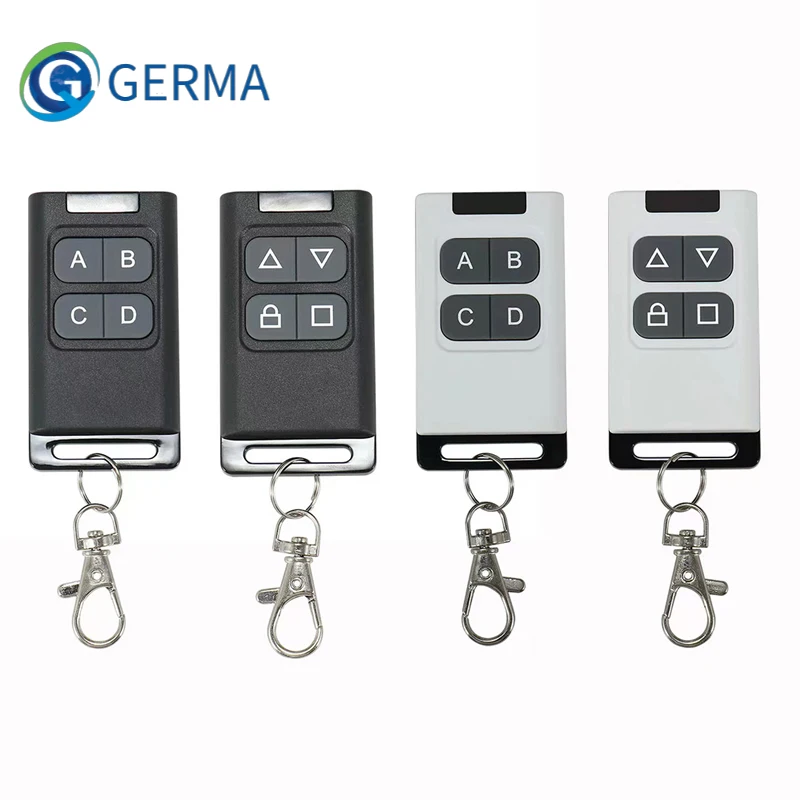 GERMA 433MHZ 4 Button Duplicate Remote Control Copy Dual Double Channel Clone Learning Fix Rolling Code Key Garage Door Home