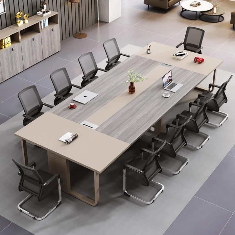 1.6 متر إلى 6 متر البساطة الحديثة اجتماع مكتب طاولة المفاوضات طاولات المؤتمرات طويلة مكتب أثاث المكاتب #1