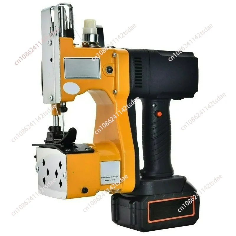 Integrated Cordless Bag Sewing Machine, Portable Rechargeable Handheld Woven Bag Sealing Packing Machine