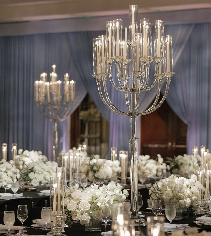 Wholesale Production Of 13 Arm Wedding Decoration Centerpieces Large Crystal Candelabra Holders In China