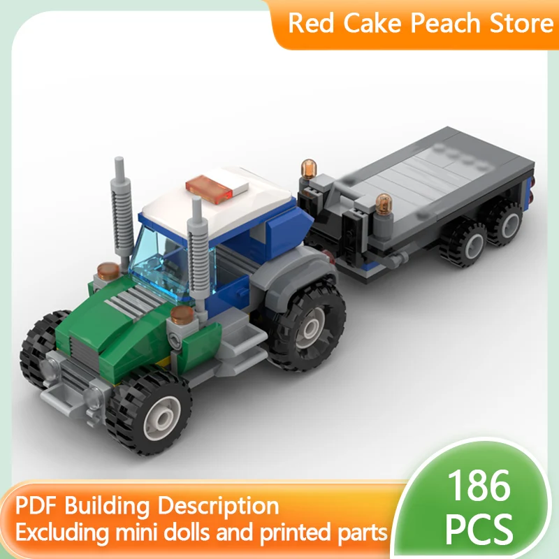 

Модель городской автомобиль MOC, строительные кирпичи, комбайн, транспортная машина, модульная технология, детские праздничные подарки, сборные игрушки, костюм