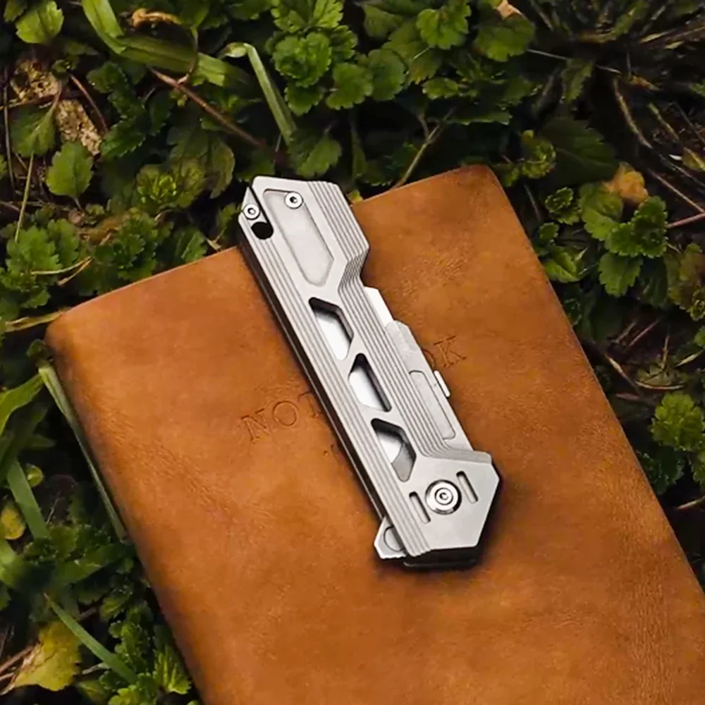 Titanium Alloy Pocket Cutter Knife Unpacking Camping Pocket Outdoor Tools Utlity Knife EDC