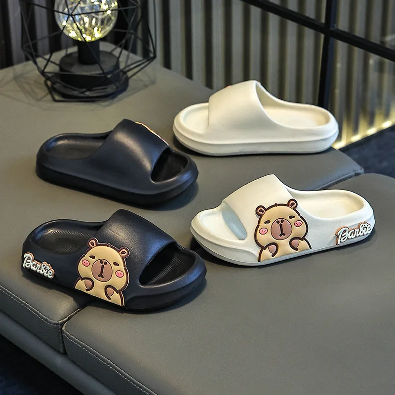 Children Slippers Cute Cartoon Girl  Home Slippers 2-16 Years Old Capibala Boys Non Slip Soft Soled Bathroom Slippers - view 5