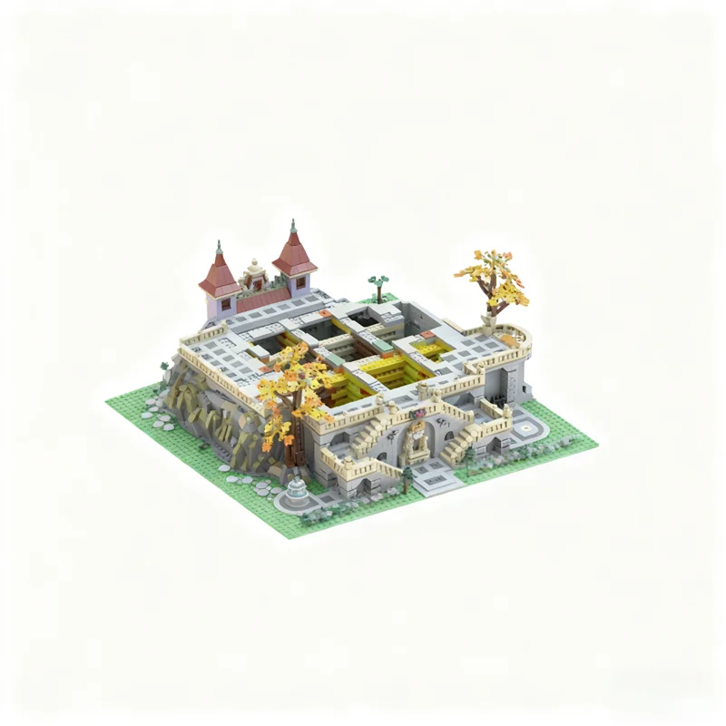 ตัวต่อ MOC ดิสนีย์ ปราสาทโฉมงามกับเจ้าชายอสูร 3224 ชิ้น แบบประกอบเสร็จพร้อมฐาน ของเล่นตัวต่อสถาปัตยกรรม ของขวัญคริสต์มาส