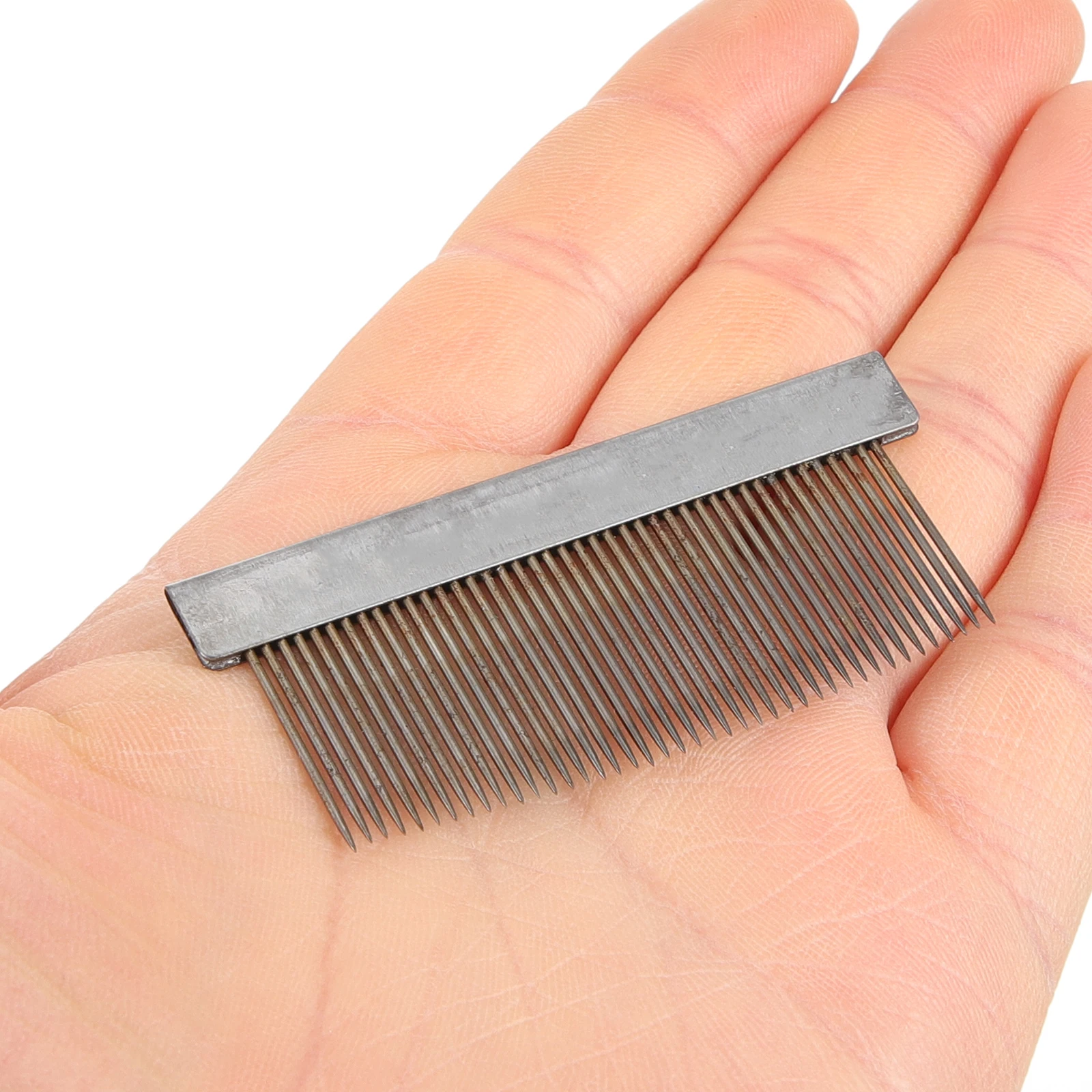 

2pcs Violin Bow Hair Comb Iron Horse Hair Combing Tool for Violin Bow Making Erhu Cello Viola Grooming Tool Durable Small Light