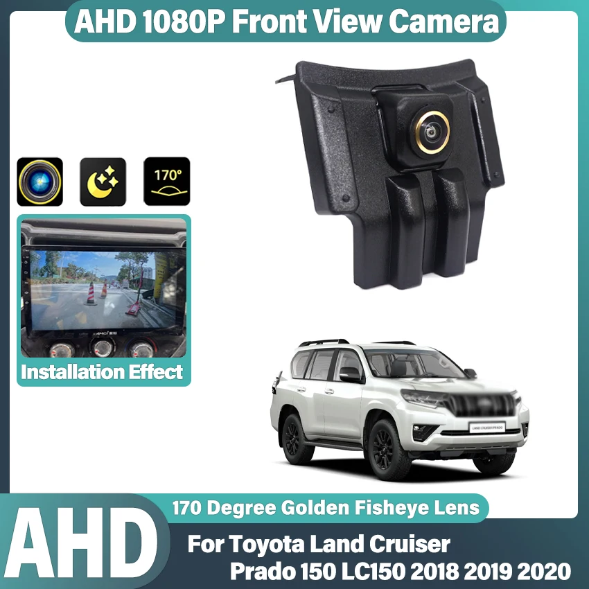

Автомобильная камера переднего вида AHD для Toyota Land Cruiser Prado 150 LC150 2018 2019 2020, водонепроницаемая камера ночного видения на передней решетке