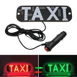 1Pc TAXI LED Signal Beacon Taxi Panel Car Light Signal Light Windscreen Red Green Light Cab Indicator Inside Taxi Light