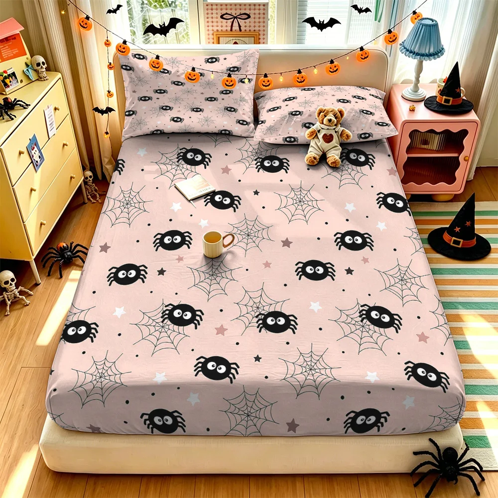 3PCS Christmas Plaid Tree Reindeer Duvet Cover Set Without Filling 1 Duvet Cover 2 Pillowcases Soft Machine Washable Bedding