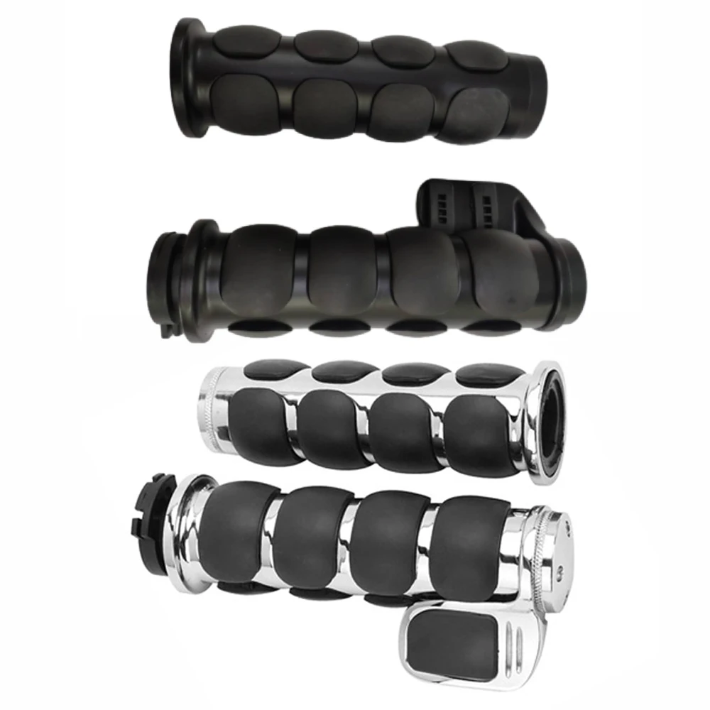 

7/8" 22mm Motorcycle Hand Grips with Dual Cable Throttle Control for Honda Kawasaki Suzuki Yamaha Motorcycle Hand Grips