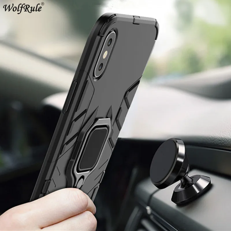 For Cover Samsung Galaxy A40 Case Ring Holder Armor Bumper Phone Case For Samsung Galaxy A40 Cover For Samsung A40 A405 5.9\'\'