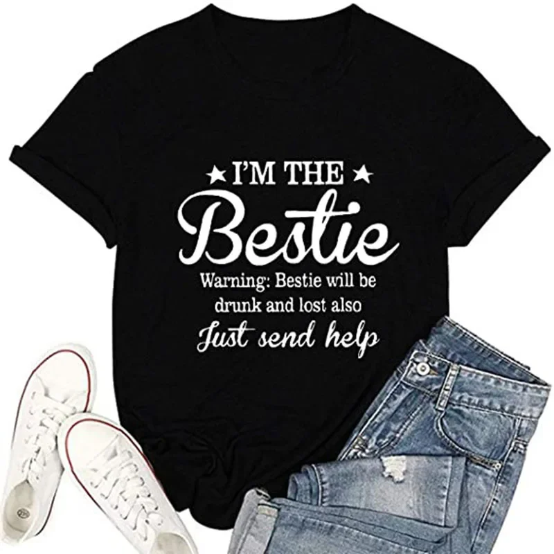 Vrouwen als je verloren of dronken bent terug naar Bestie bijpassende T-shirt grappig drinken grafisch T-shirt tops cadeaus voor beste cadeaus en zusters