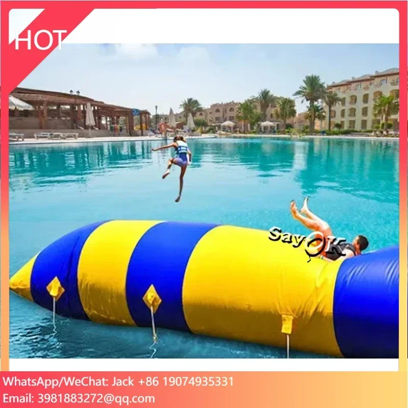 Outdoor Inflatable Water Pillow Inflatable Water Jumping Bag Inflatable Water Catapult Blob Rental