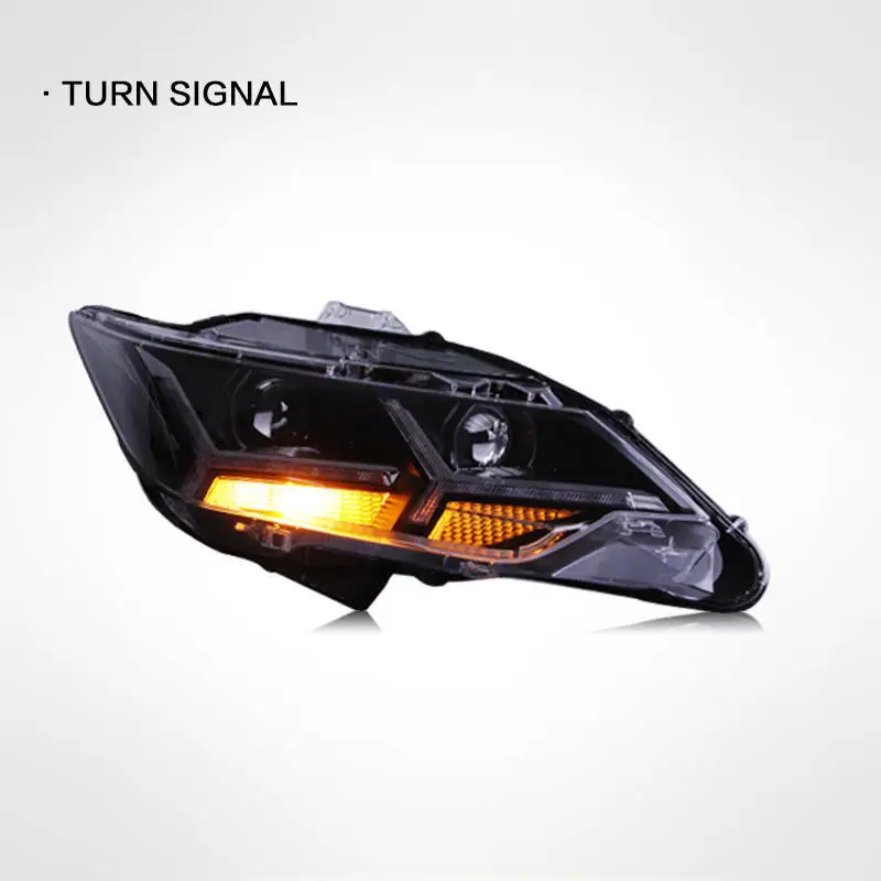 For 15-17 New for for Headlight Assembly with LED Daytime Running Lights Xenon 6000K D4S 12V 55W 5000 Lumens