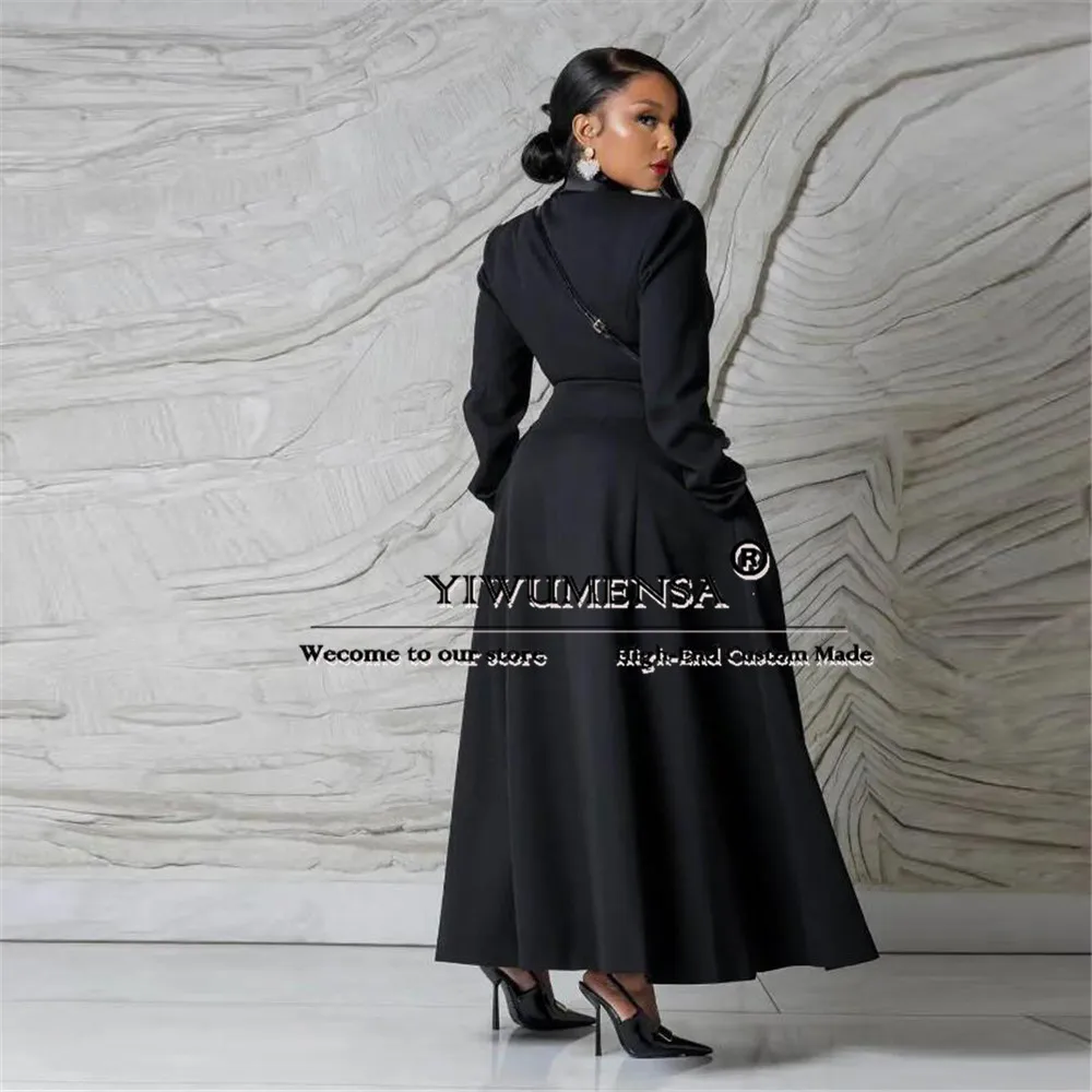 Navy Women's Long Coat Plus Size Double Breasted Ladies Wedding Party Wear Party Bride Of Mother Dress 1 Piece Female Clothing