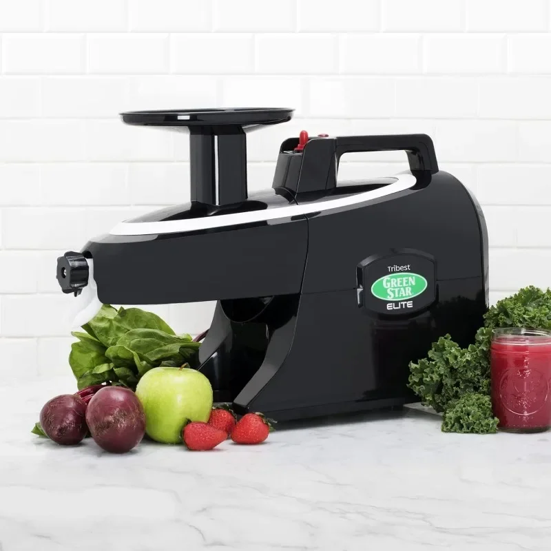 Tribest Greenstar GSE-5010 Elite Twin Gear Cold Press Slow Masticating Juicer (Black)