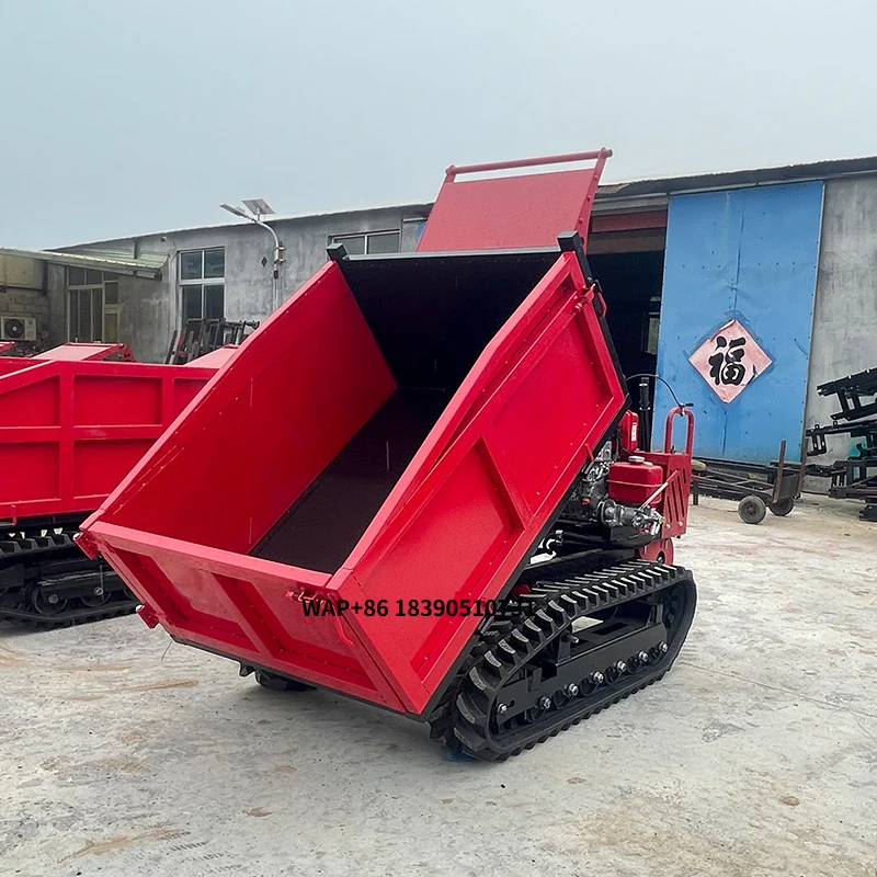 

Factory Price Mini Crawler Dumper Trucks Rubber Track 1ton 1.5ton 2ton 3ton Crawler Transporter Dumper