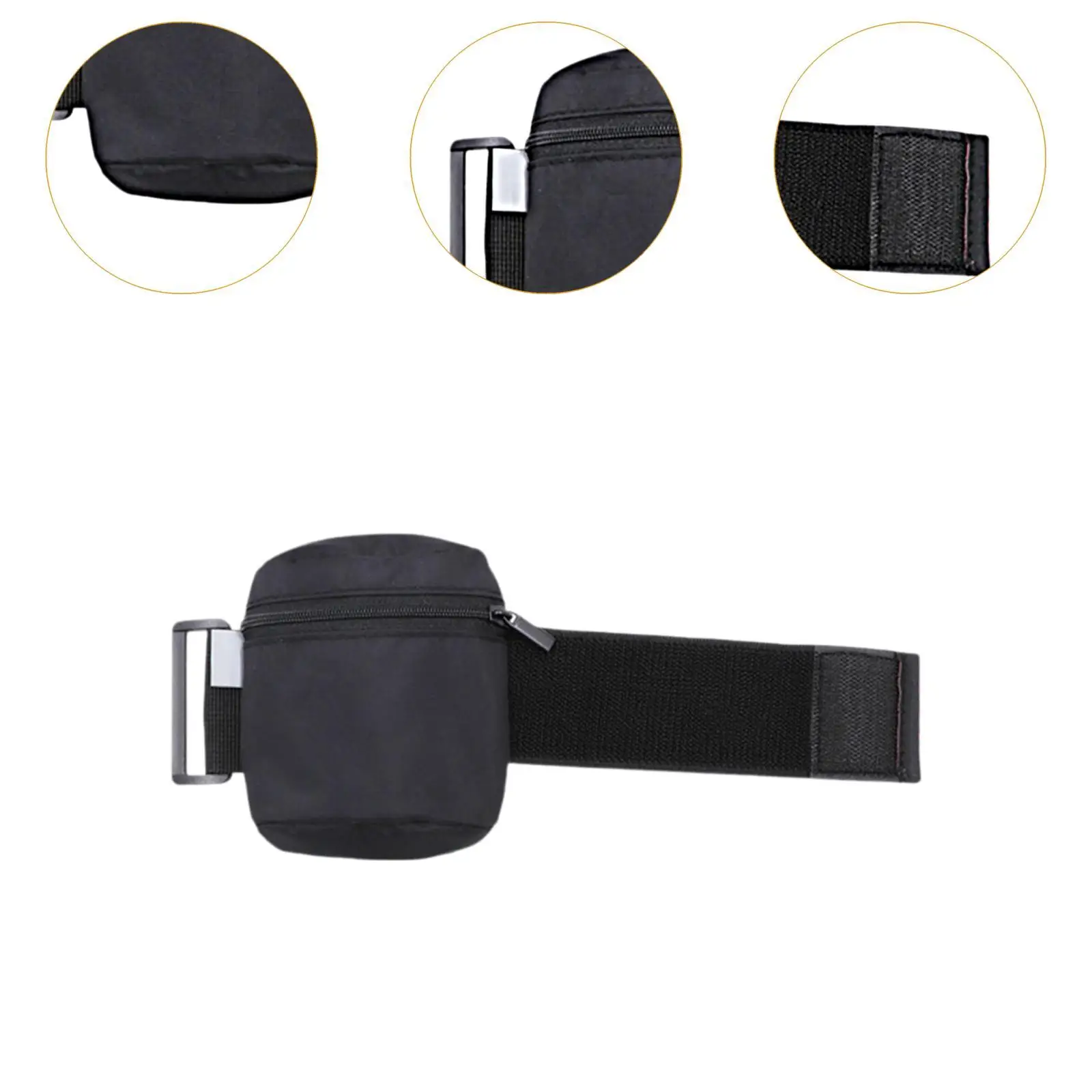 محفظة معصم رياضية مريحة مقاومة للماء مع سحاب للجري وركوب الدراجات والمشي لمسافات طويلة واللياقة البدنية والمشي #5