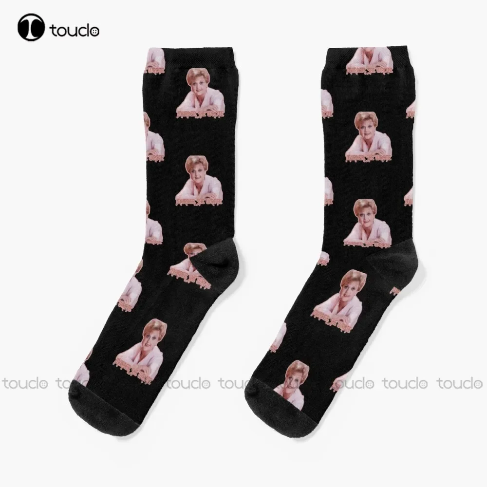 Murder She Wrote Socks Skeleton Socks Personalized Custom Unisex Adult Teen Youth Socks 360° Digital Print Fashion New