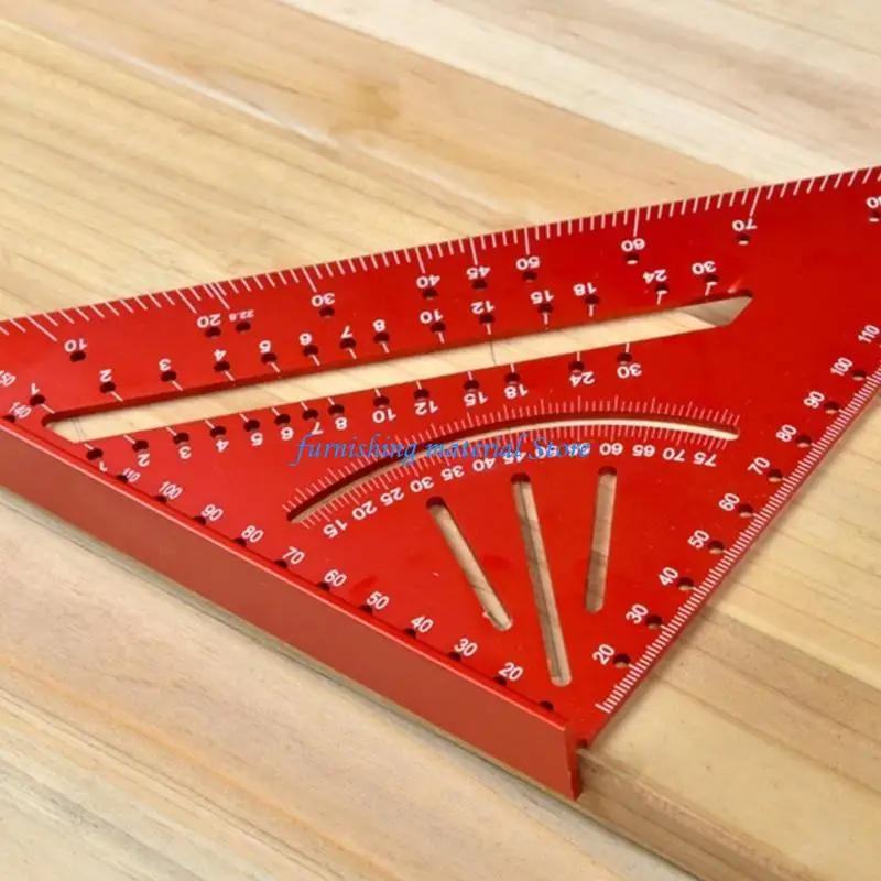 

Y5GD Triangle Rule 90 Degree Angled Meter 7Inch Triangular Ruler Carpentery Square